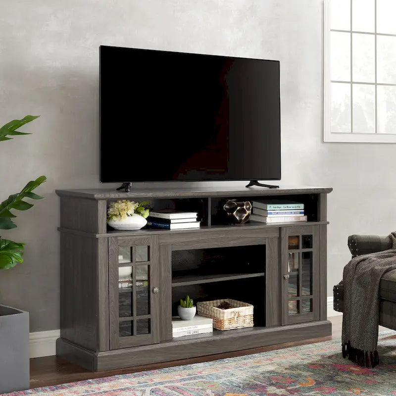 Mobile TV da 58,25" con vani aperti e chiusi per TV fino a 65"