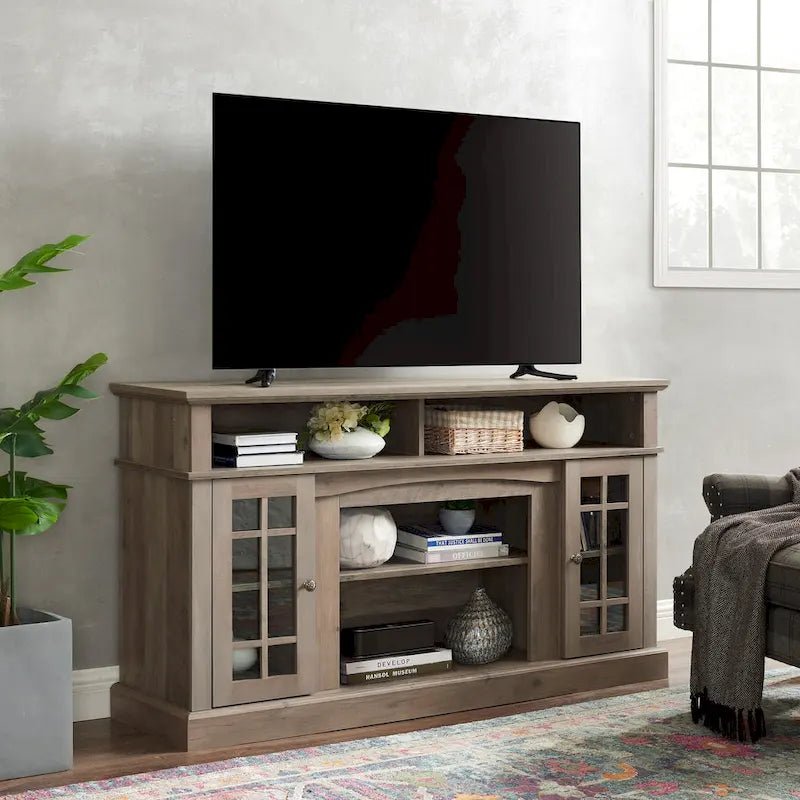Mobile TV da 58,25" con vani aperti e chiusi per TV fino a 65"