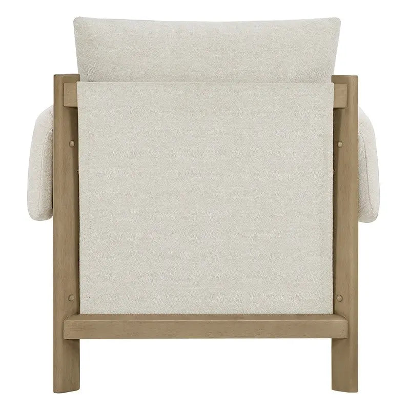 Poltrona di design moderno imbottita con gambe in legno
