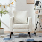 Poltrona a botte con gambe in legno e cuscino lombare