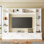 Mobile TV da 264 cm con librerie e armadietti, per TV fino a 78"