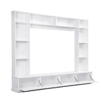 Mobile TV da 264 cm con librerie e armadietti, per TV fino a 78"