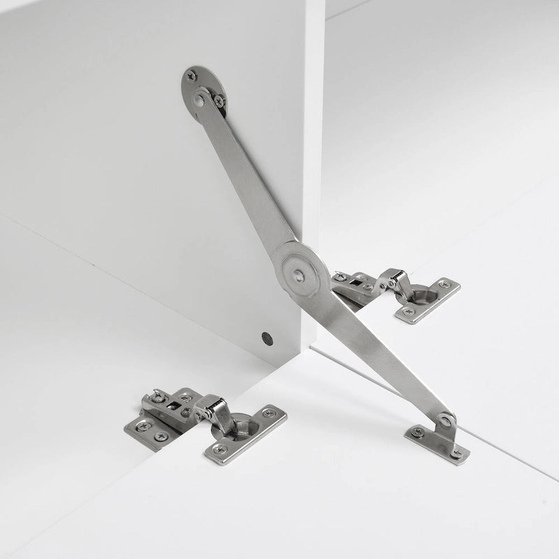 Mobile TV da 264 cm con librerie e armadietti, per TV fino a 78"