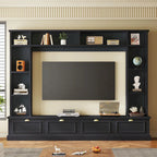 Mobile TV da 264 cm con librerie e armadietti, per TV fino a 78"