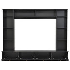 Mobile TV da 264 cm con librerie e armadietti, per TV fino a 78"