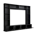 Mobile TV da 264 cm con librerie e armadietti, per TV fino a 78"