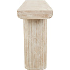 Consolle in legno con gambe a blocco - Beige, 16Px63Lx32A