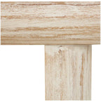 Consolle in legno con gambe a blocco - Beige, 16Px63Lx32A