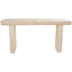Consolle in legno con gambe a blocco - Beige, 16Px63Lx32A