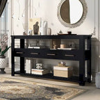 Console con 4 cassetti e 2 ripiani aperti