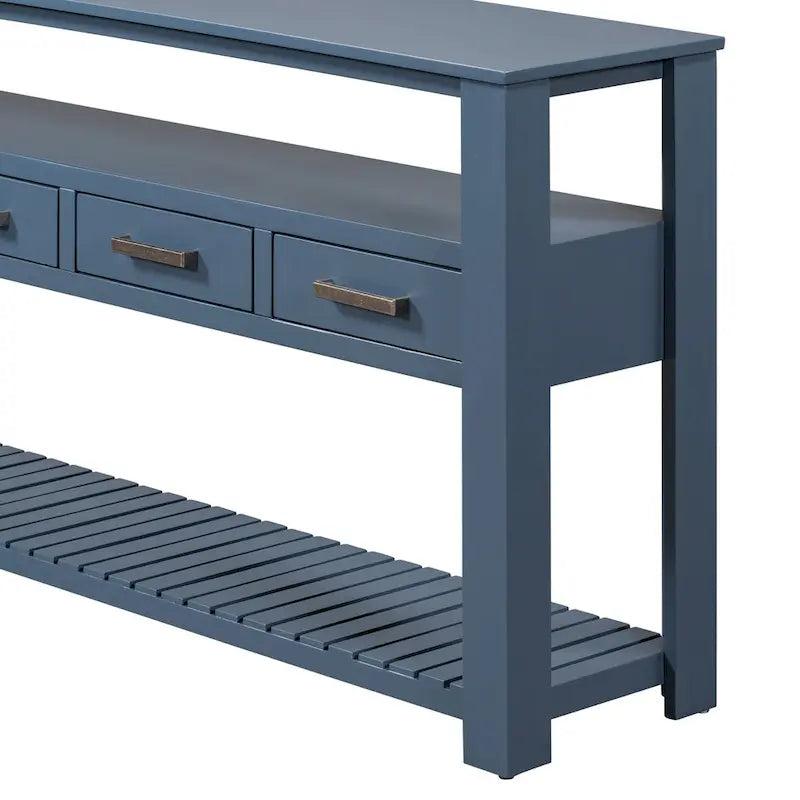 Console con 4 cassetti e 2 ripiani aperti