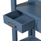 Console con 4 cassetti e 2 ripiani aperti