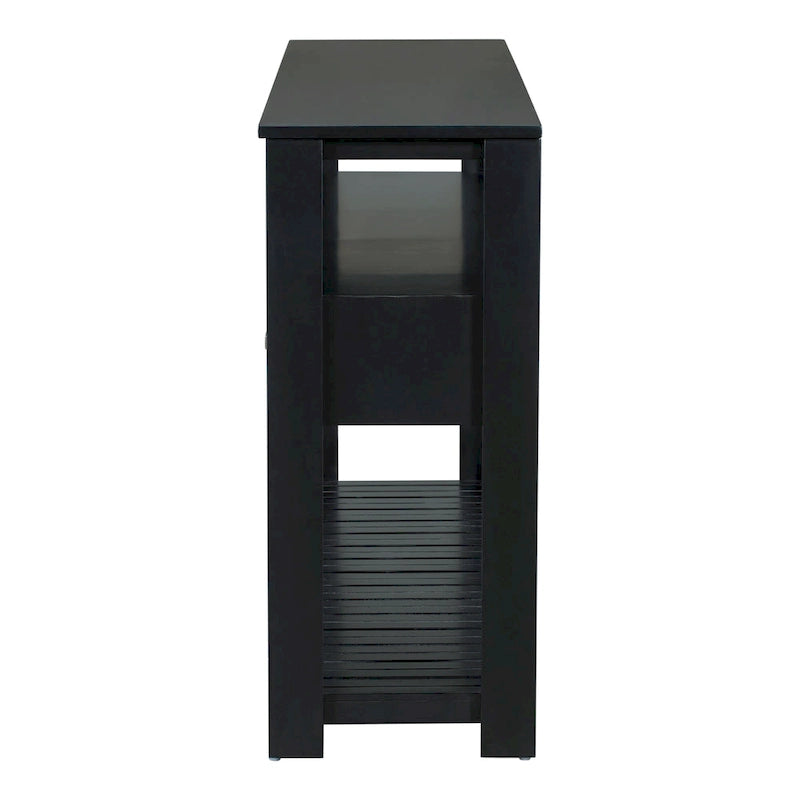 Console con 4 cassetti e 2 ripiani aperti