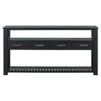 Console con 4 cassetti e 2 ripiani aperti