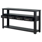 Console con 4 cassetti e 2 ripiani aperti