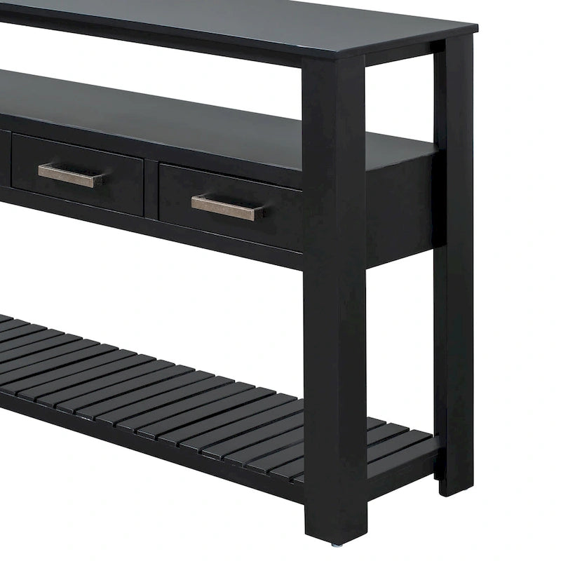 Console con 4 cassetti e 2 ripiani aperti