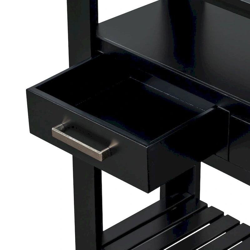 Console con 4 cassetti e 2 ripiani aperti