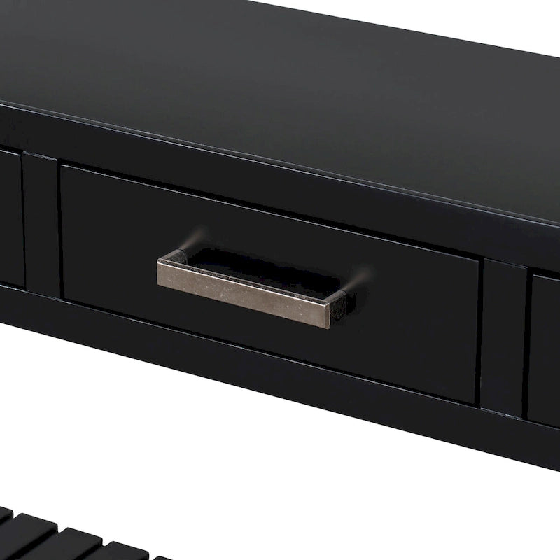 Console con 4 cassetti e 2 ripiani aperti
