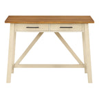Scrivania rustica con 2 cassetti