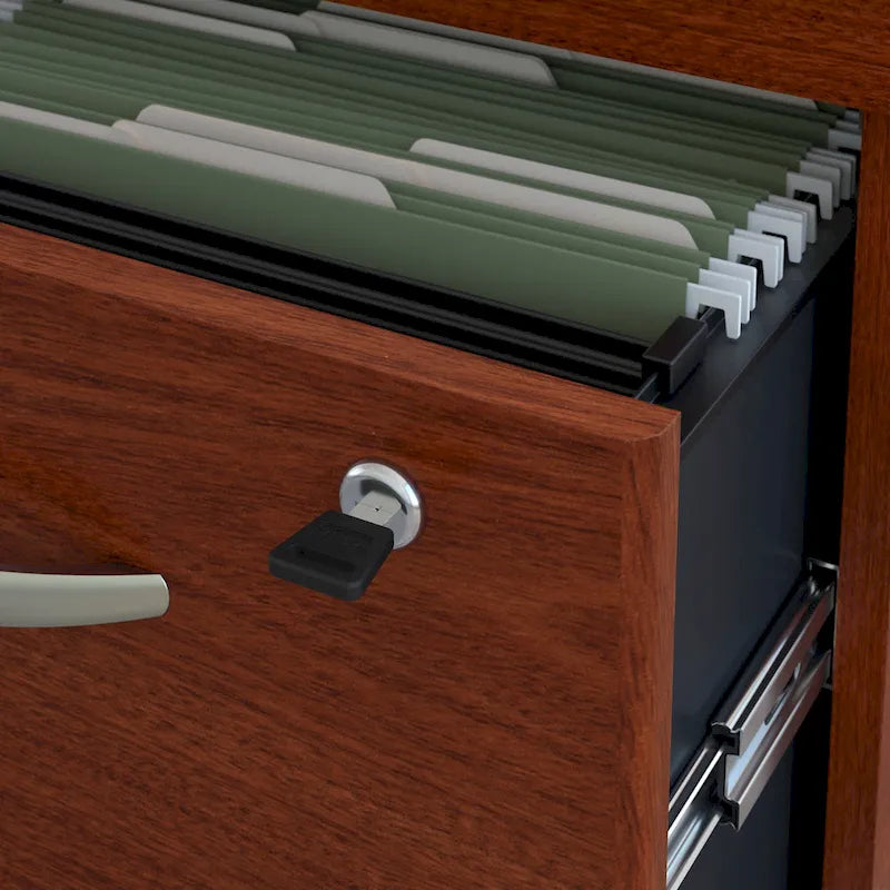 Scrivania da ufficio 72L x 30P con credenza e schedario mobile