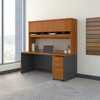 Scrivania da ufficio 72L x 30P con credenza e schedario mobile