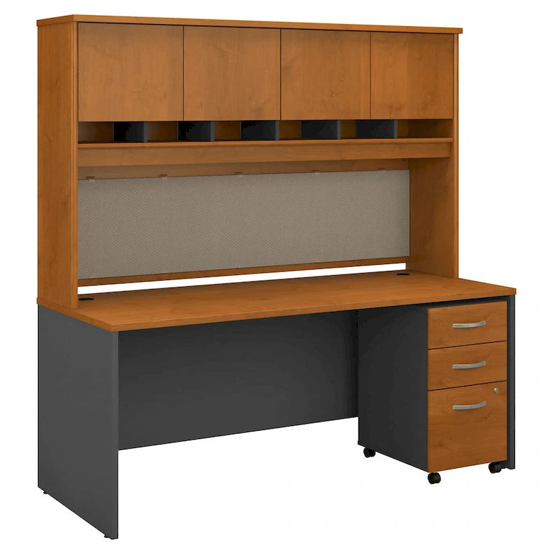Scrivania da ufficio 72L x 30P con credenza e schedario mobile
