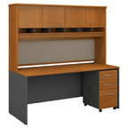 Scrivania da ufficio 72L x 30P con credenza e schedario mobile