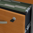 Scrivania da ufficio 72L x 30P con credenza e schedario mobile