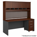 Scrivania da ufficio 72L x 30P con credenza e schedario mobile
