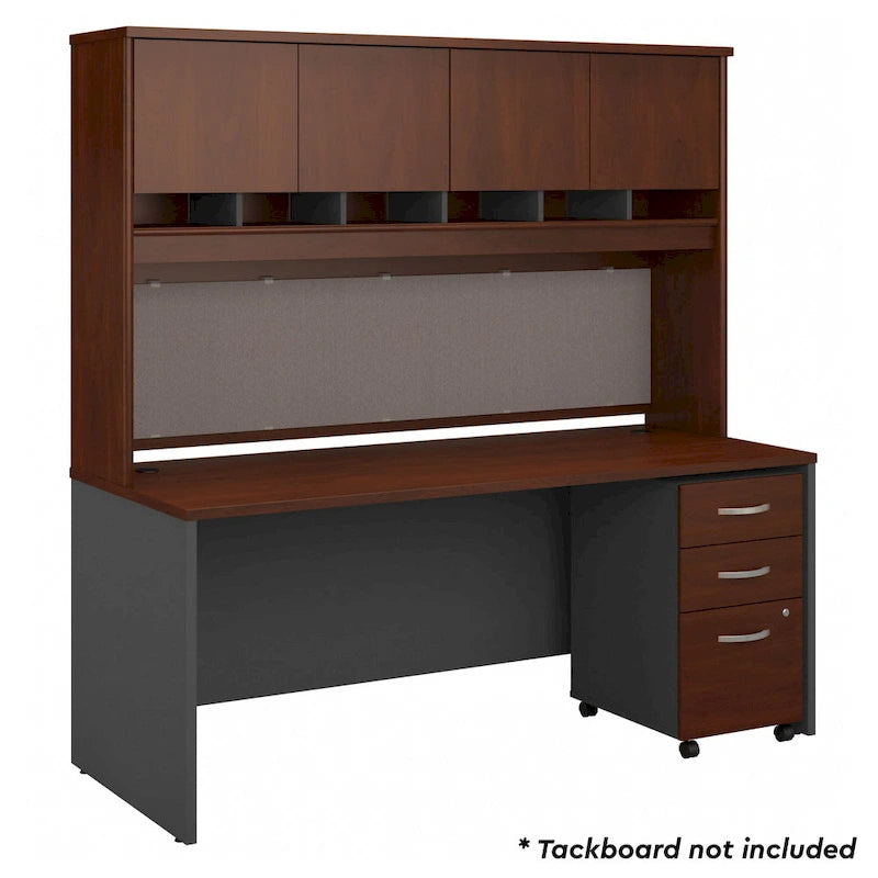 Scrivania da ufficio 72L x 30P con credenza e schedario mobile