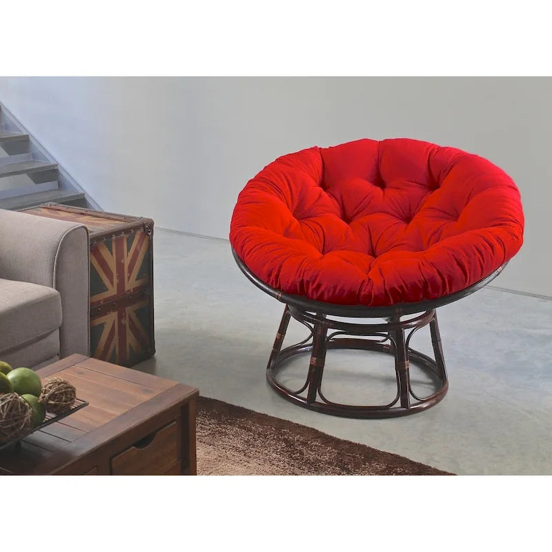 Cuscino rotondo Papasan da 122 cm – Twill tinta unita (solo cuscino)