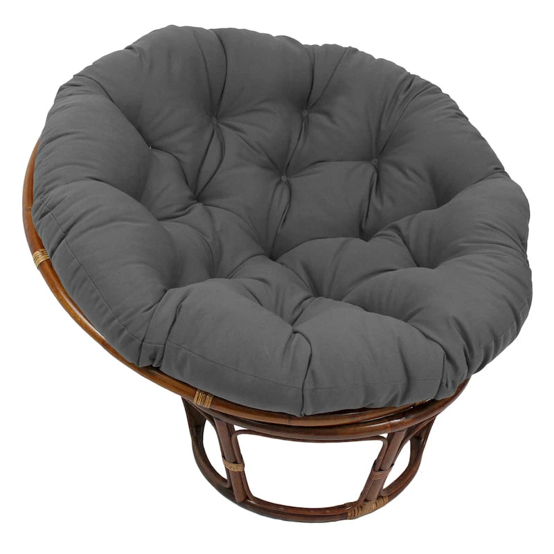 Cuscino rotondo Papasan da 122 cm – Twill tinta unita (solo cuscino)