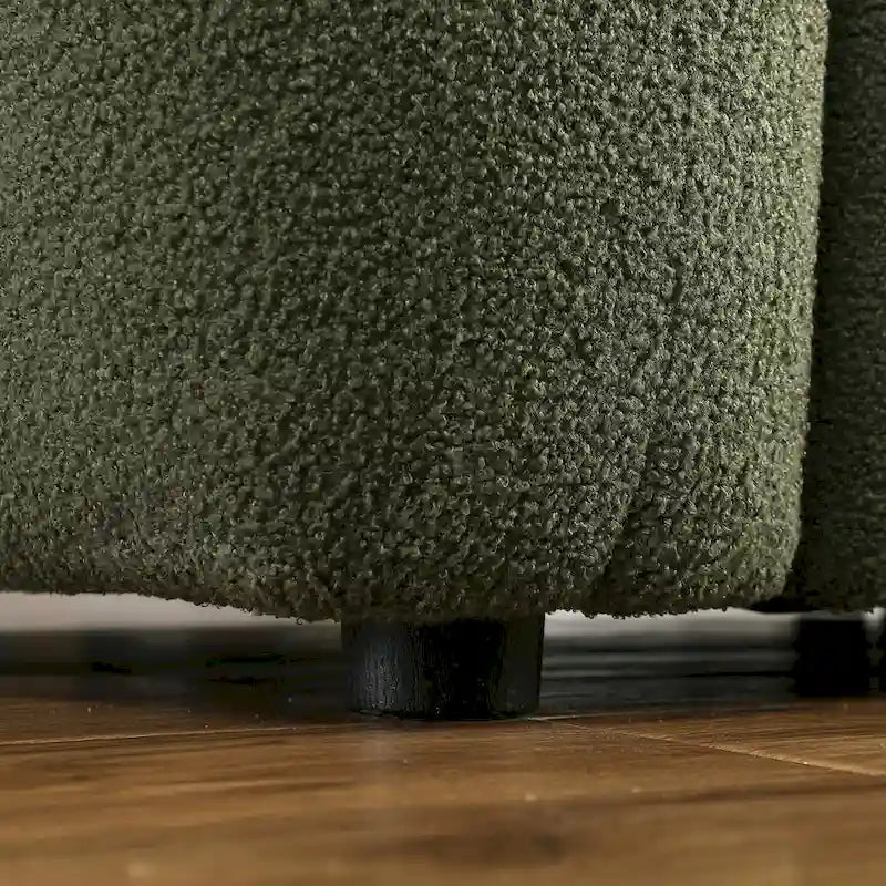 Divano a 3 posti in bouclé beige