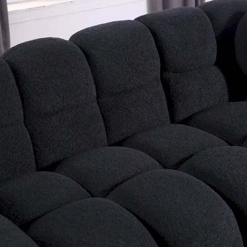 Divano a 3 posti in bouclé beige