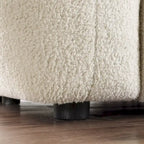 Divano a 3 posti in bouclé beige