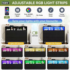 Comò a 6 cassetti con luci LED e stazione di ricarica