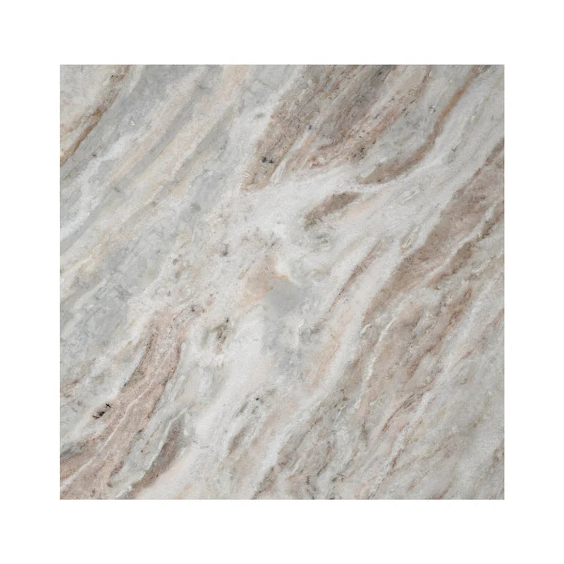 Tavolino con piano in marmo – Base a T, Pietra naturale, Altezza 47 cm
