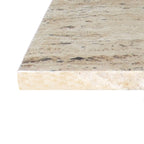 Tavolino con piano in marmo – Base a T, Pietra naturale, Altezza 47 cm