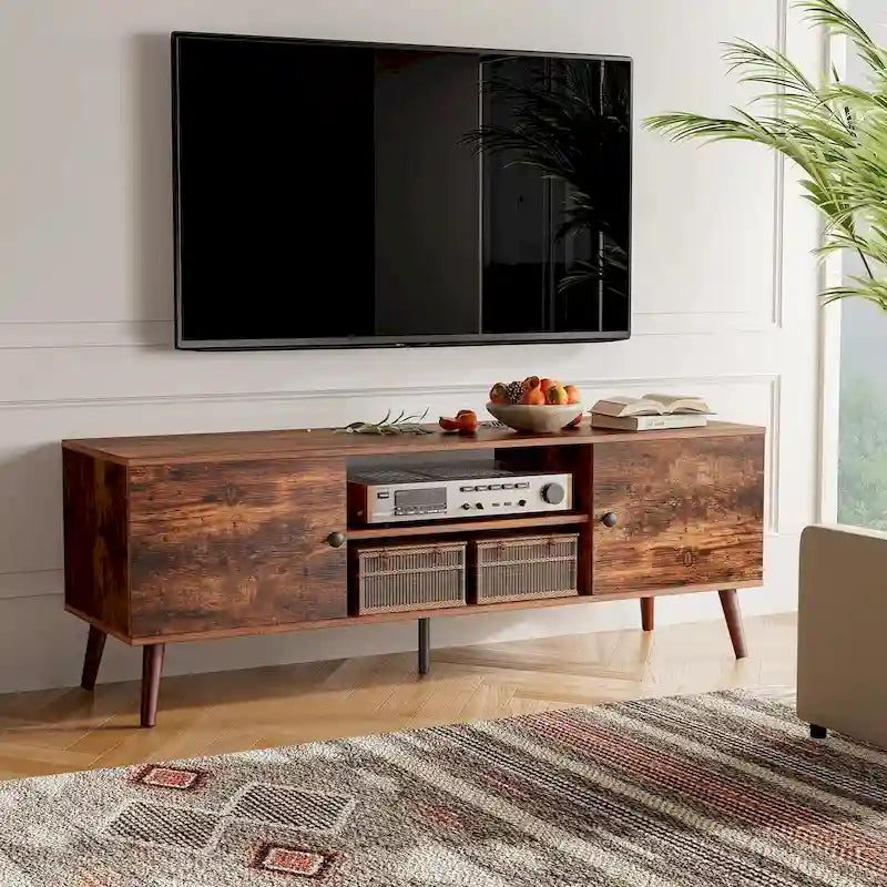 Mobile TV con armadietti contenitori per TV da 55 a 60 pollici