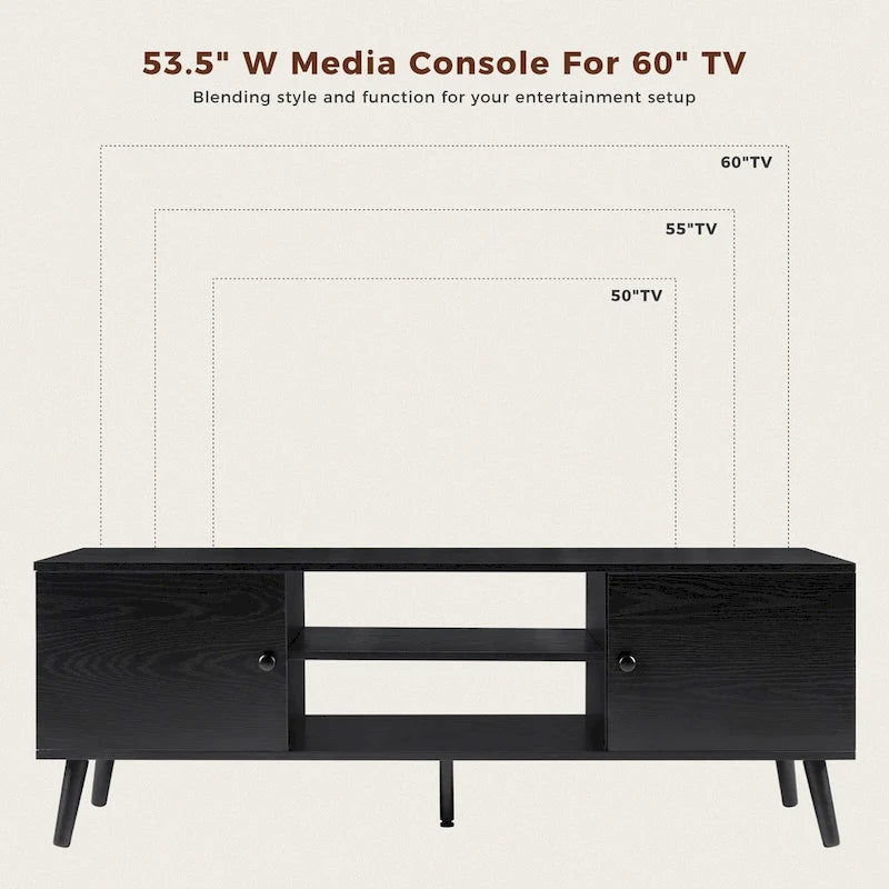 Mobile TV con armadietti contenitori per TV da 55 a 60 pollici