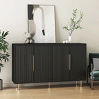 Credenza a pannelli scanalati