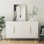 Credenza a pannelli scanalati