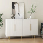 Credenza a pannelli scanalati