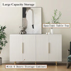 Credenza a pannelli scanalati