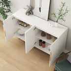 Credenza a pannelli scanalati