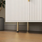 Credenza a pannelli scanalati