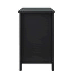 Madia/credenza a 6 cassetti in legno massello nero