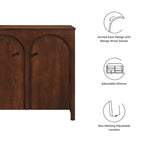 Mobile credenza ad arco a 2 ante
