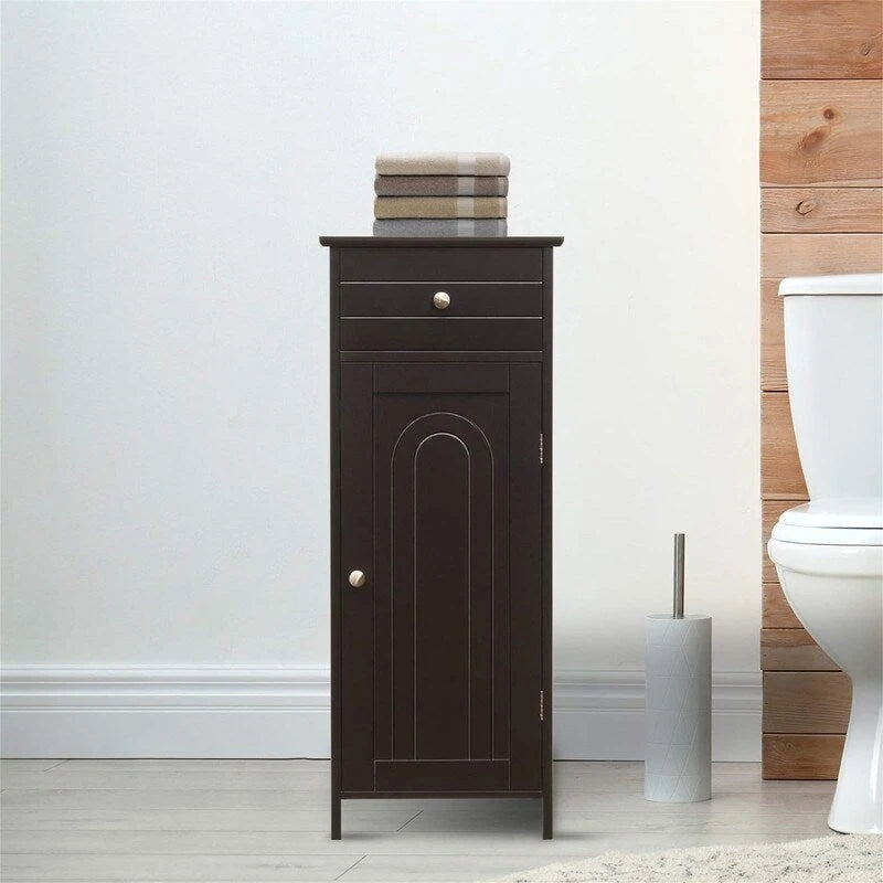 Mobiletto contenitore da pavimento per bagno con cassetto